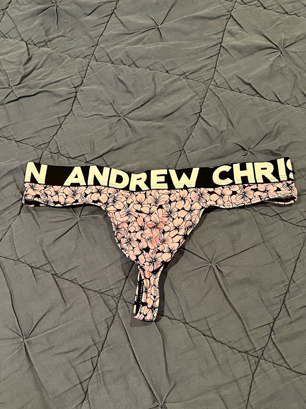 Andrew Christian Floral Thong - Large